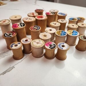 VINTAGE Wooden Spools